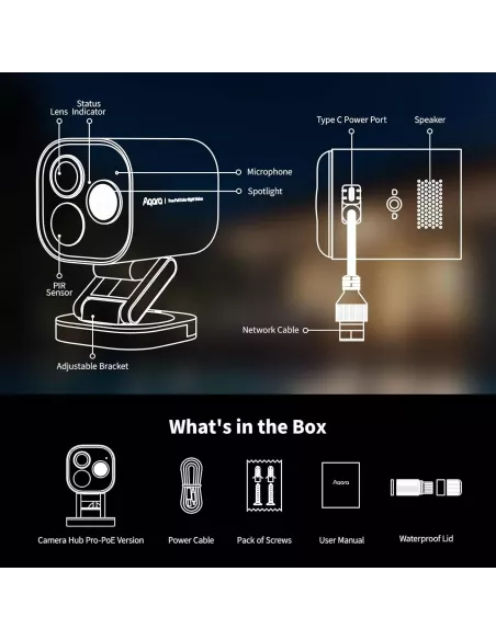 Aqara Camera Hub G5 Pro (PoE, Shadow Gray) | AQ-HUB-CAM-G5-PRO-POE-G