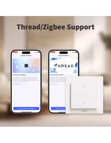 Aqara Light Switch H2 EU - 2 in 1 With Neutral & No Neutral (4 Buttons, 2 Channels) | AQ-CTRL-SW4-WALL Aqara Light Switch H2 EU - 2 in 1 With Neutral & No Neutral (4 Buttons, 2 Channels) | AQ-CTRL-SW4-WALL