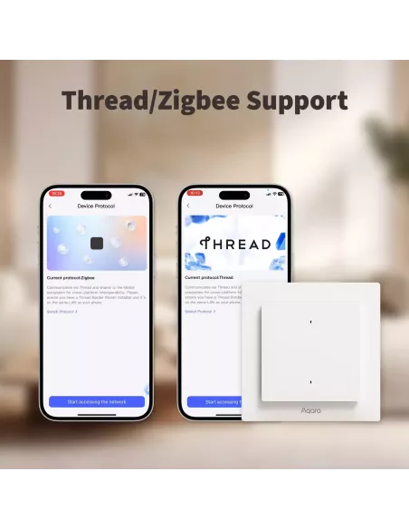 Aqara Light Switch H2 EU - 2 in 1 With Neutral & No Neutral (2 Buttons, 1 Channel) | AQ-CTRL-SW2-WALL Aqara Light Switch H2 EU - 2 in 1 With Neutral & No Neutral (2 Buttons, 1 Channel) | AQ-CTRL-SW2-WALL