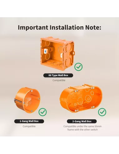 Aqara Light Switch H2 EU - 2 in 1 With Neutral & No Neutral (2 Buttons, 1 Channel) | AQ-CTRL-SW2-WALL Aqara Light Switch H2 EU - 2 in 1 With Neutral & No Neutral (2 Buttons, 1 Channel) | AQ-CTRL-SW2-WALL