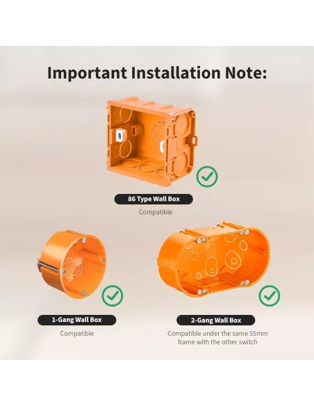 Aqara Light Switch H2 EU - 2 in 1 With Neutral & No Neutral (2 Buttons, 1 Channel) | AQ-CTRL-SW2-WALL Aqara Light Switch H2 EU - 2 in 1 With Neutral & No Neutral (2 Buttons, 1 Channel) | AQ-CTRL-SW2-WALL