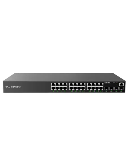 Grandstream Enterprise L2 24 port Managed GbE PoE+ Switch 360W | GWN7803P