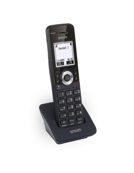 Snom M10-SC Singlecell DECT SIP Phone w/ Charging Base, 1.8''Backlit Graphic LCD