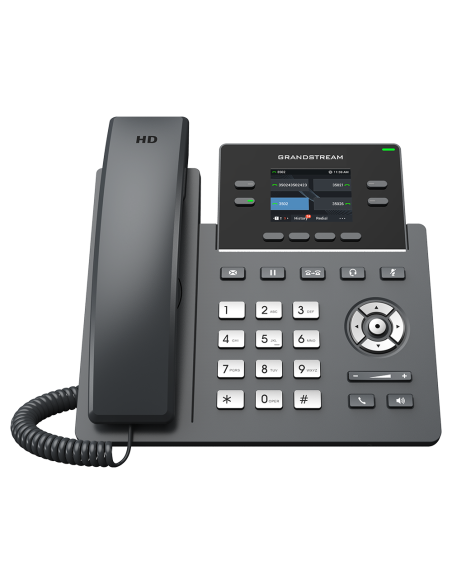 Grandstream 2-Line Carrier Desk Phone 2x Gigabit Ethernet ports, Supports POE