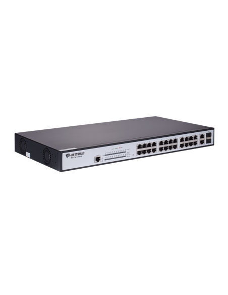 BDCOM 26-Port 10/100 POE switch (24 POE ports, 2 x 1000Mbps Combo ports)