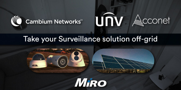 Take your IP Surveillance solution completely off-grid! 