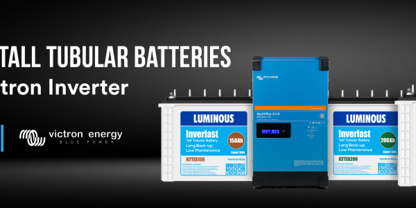 Charging Luminous Tall Tubular Batteries on your Victron Inverters